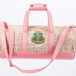 Alpha Kappa Alpha Sorority, Inc.  (AKA) Tweed Duffel Bag